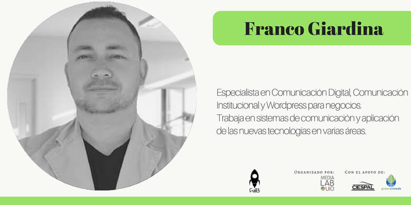 Franco Giardina en MiedaLabUIO CIESPAL