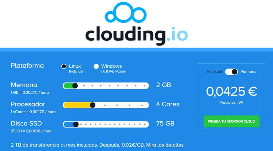 Cloud Servers. Clouding.io