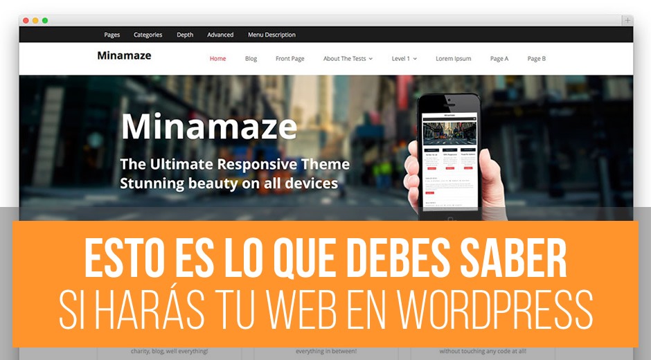 Lo que debes saber para tener tu sitio web en WordPress